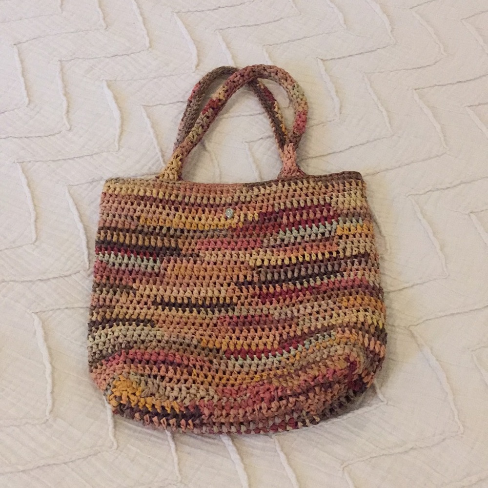 Helen Kaminski crocheted rafia handbag